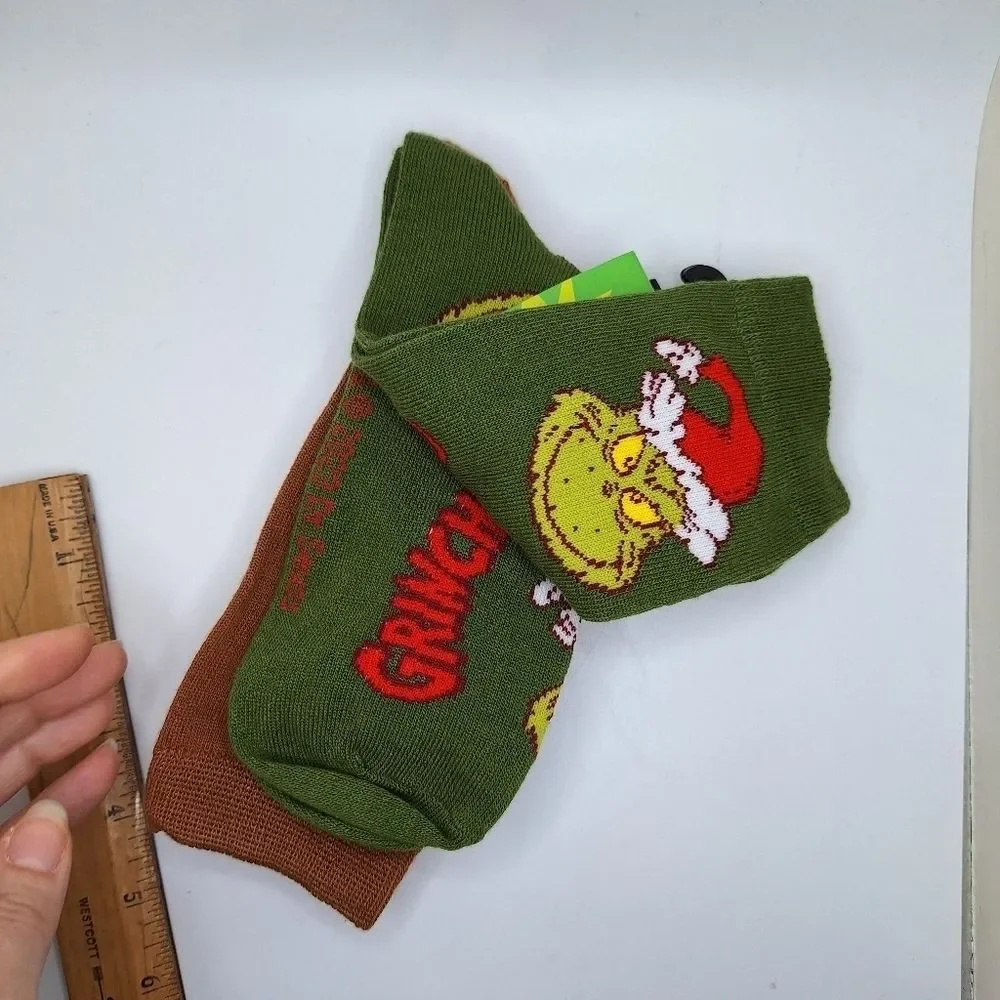 The Grinch and Max crew Socks Christmas holiday Pairs